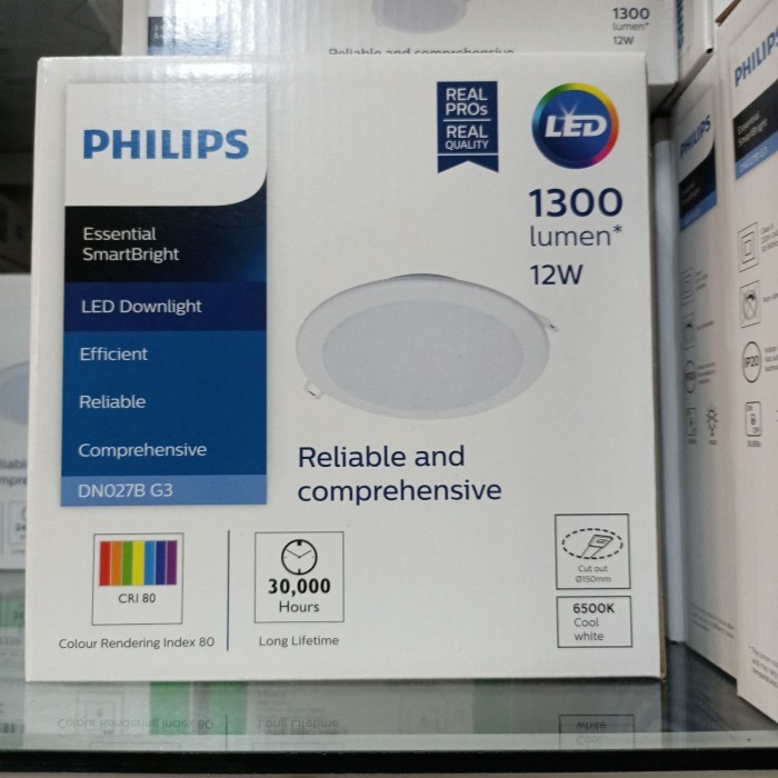 Termurah Downlight Led Philips Dn027B G2 14W 6" 6500K Smartbright G2