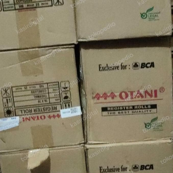 

1 Dus Kertas roll EDC BCA/Thermal logo bank BCA ukuran 57x38 Coreless