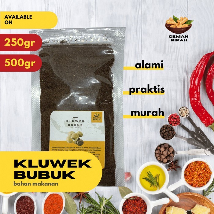 

Lhiu - Kluwek Bubuk 250Gram 500Gram 1Kg Kluwek Bubuk Bumbu Rawon Premium
