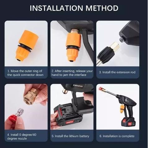 Kamolee Jet Cleaner | Cordless Portable | Alat Cuci Mobil | Air Jet