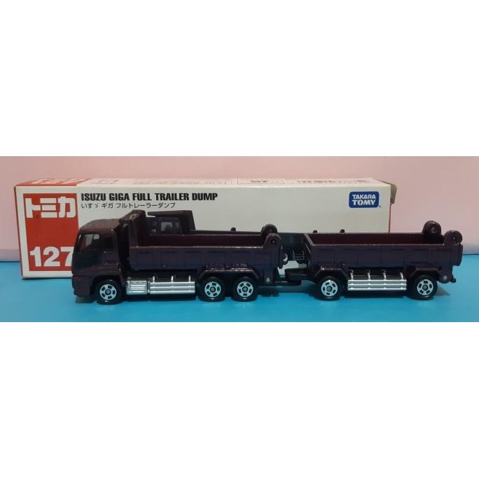 Tomica Takara Tomy 127 Isuzu Giga Full Trailer Dump