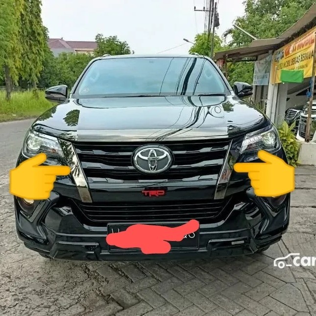 LIS LIST GRILL GRILLE BLACK CHROME FORTUNER VRZ TRD ORIGINAL