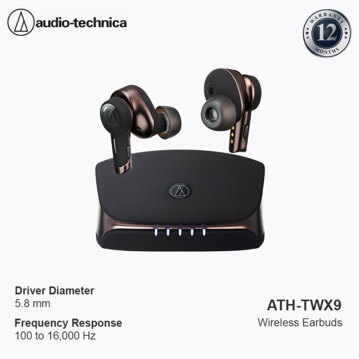 TERLARIS Audio-Technica ATH-TWX9 True Wireless Earbuds