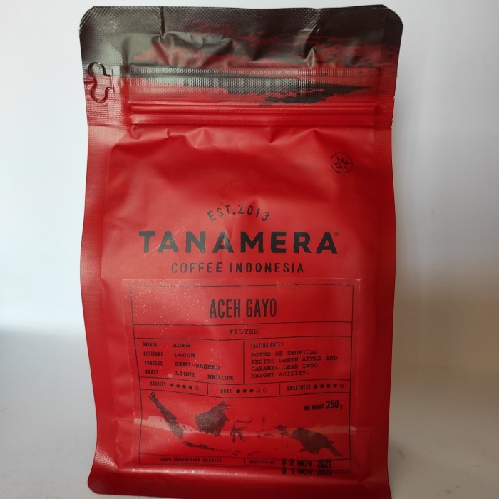 

Tanamera Coffee Aceh Gayo Whole Bean Arabica