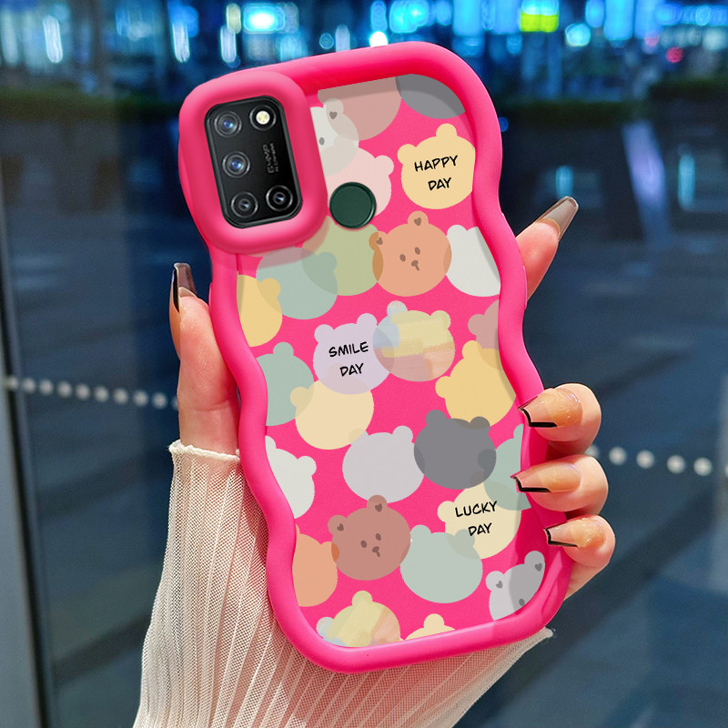 Casing Hp Untuk Realme 7i C17 Case Casing sarung HP pola stiker lucu Kasing Cesing Silikon Kesing Ma