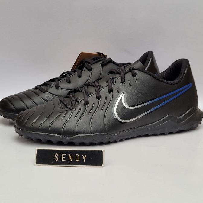 Sale Nike Tiempo Legend 10 Club Tf Dv4345-040 Original Sepatu Futsal 100% Ori Black Chrome Hyper Roy