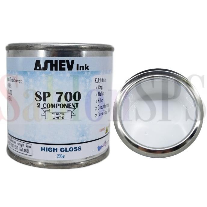 

TINTA SABLON ASHEV 2 KOMPONEN WHITE 200GR SABLON KACA PE/PP ABS METAL H32T