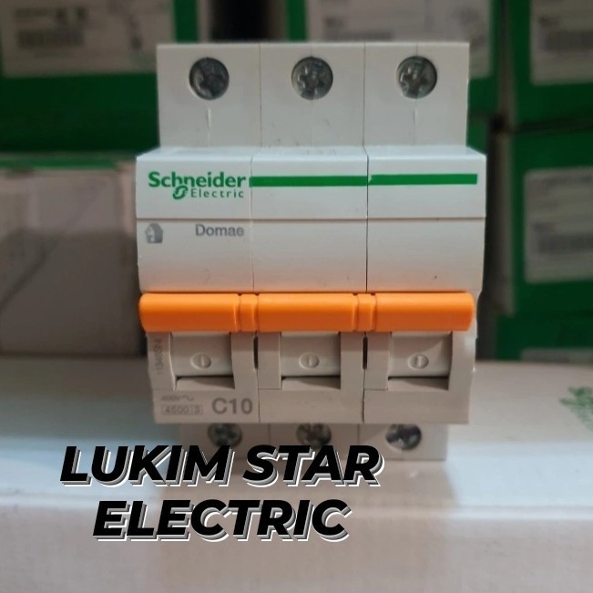 MCB DOMAE SCHNEIDER 6A/10A/16A/20A 3 PHASE 3P 3PHASE MCB SCHNEIDER