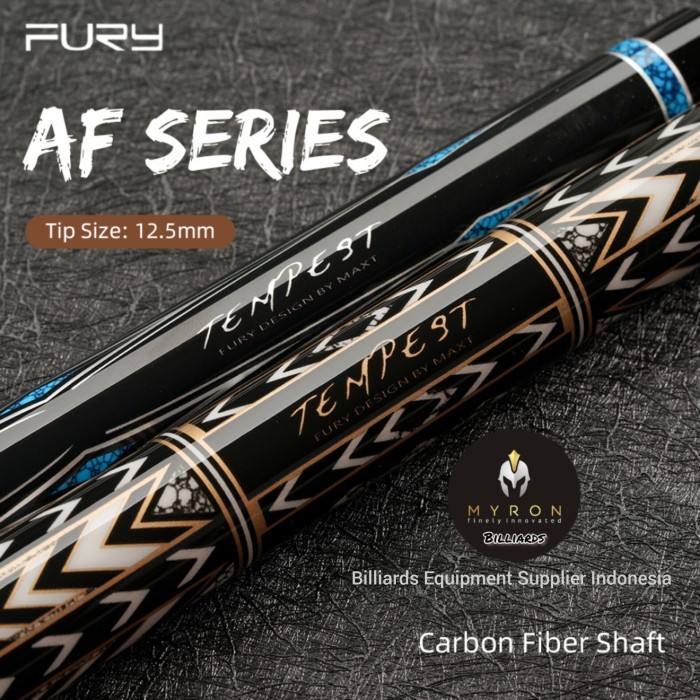 Promo Stick Billiard Fury Tempest AF Series ~ Carbon Shaft ~ AF-1 & AF-2