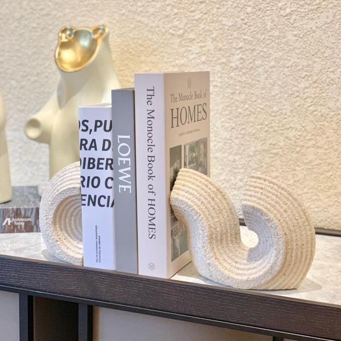 

SAND LINE BOOKEND // RUMAH TANGGA // DEKORASI // PEMBATAS BUKU // 2410T