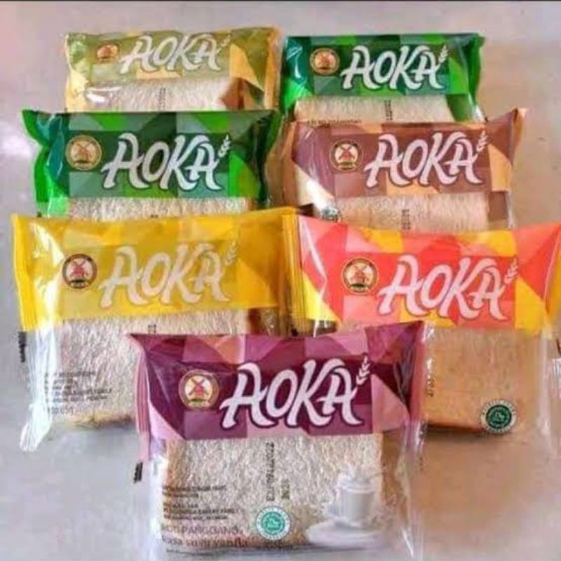 

Roti Aoka Panggang Semua Varian Rasa 65g | Strawberry | Blueberry | Cokelat | Keju | Durian | Vanilla | Pandan | Nanas