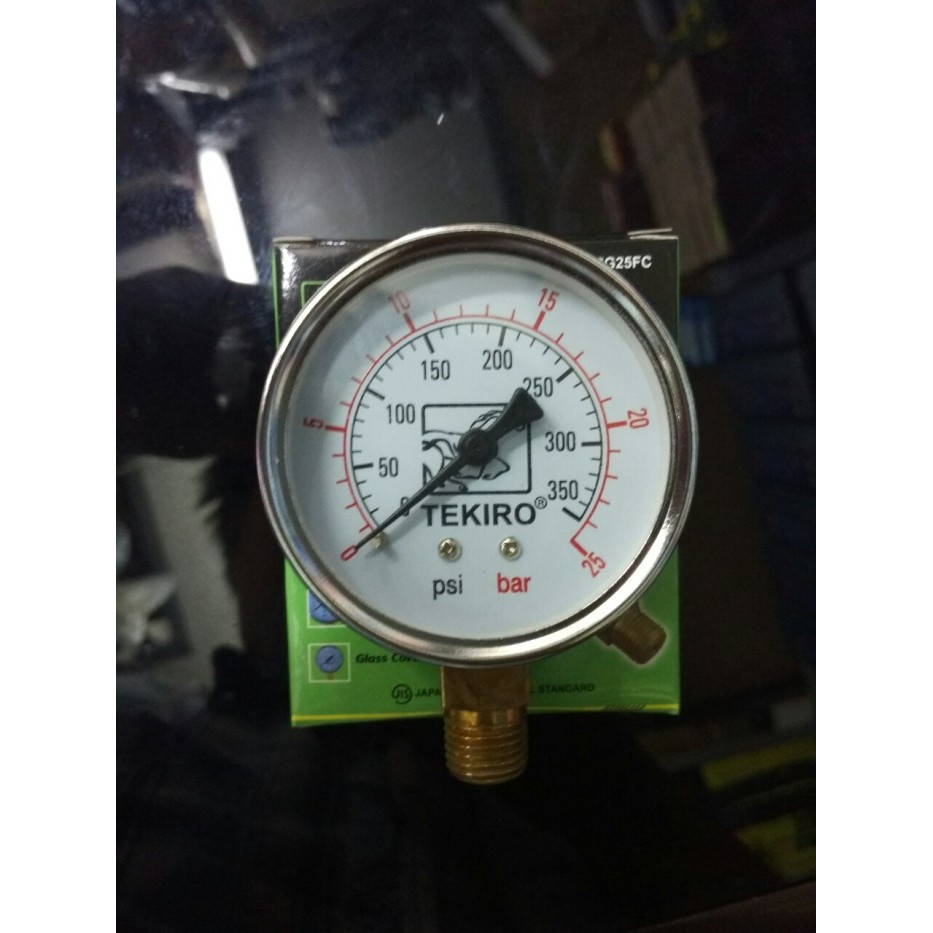 PRESSURE GAUGE 25 BAR TEKIRO