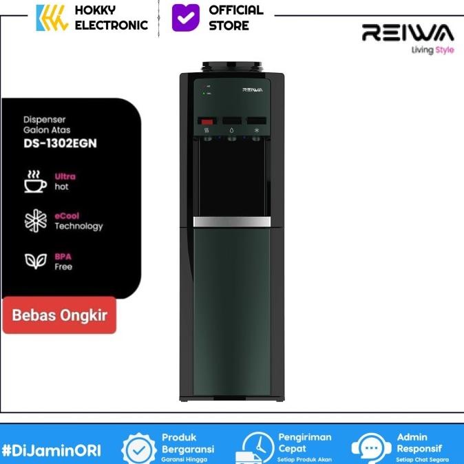 

DISPENSER REIWA DS-1302EGN DS1302EGN DS 1302 EGN WATER DISPENSER TOP LOAD 3 KRAN | WATER DISPENSER GALON ATAS 3 KRAN REIWA 2410T