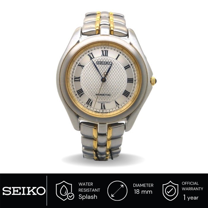 Jam Tangan Pria Seiko Kinetic Vintage SLB008 SLB008P1 Original