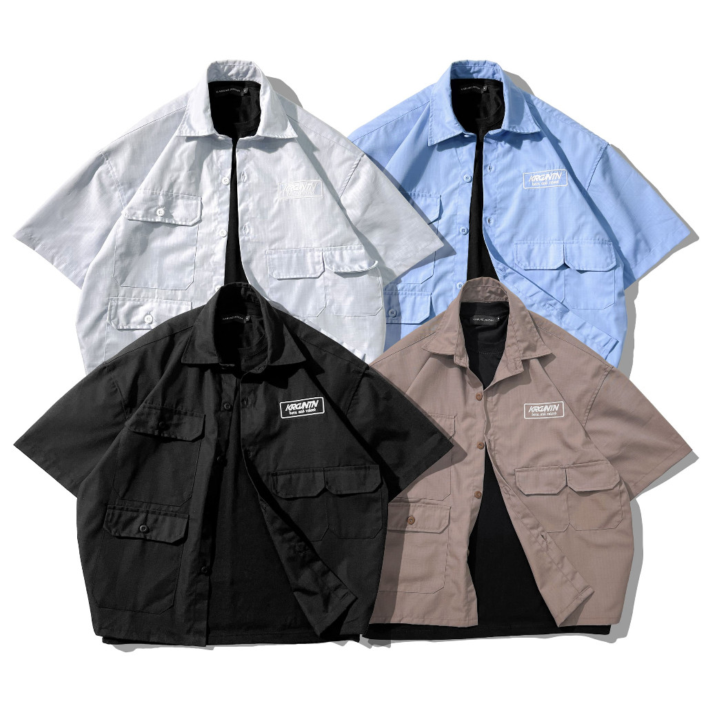 KEMEJA "VOLUME 1" WORKSHIRT Shirt/Kemeja Pria |fINZeySy|