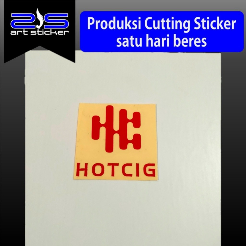(Double) Logo Hotcig R233 R234 Garskin Premium Kece Custom Gratis Bisa COD