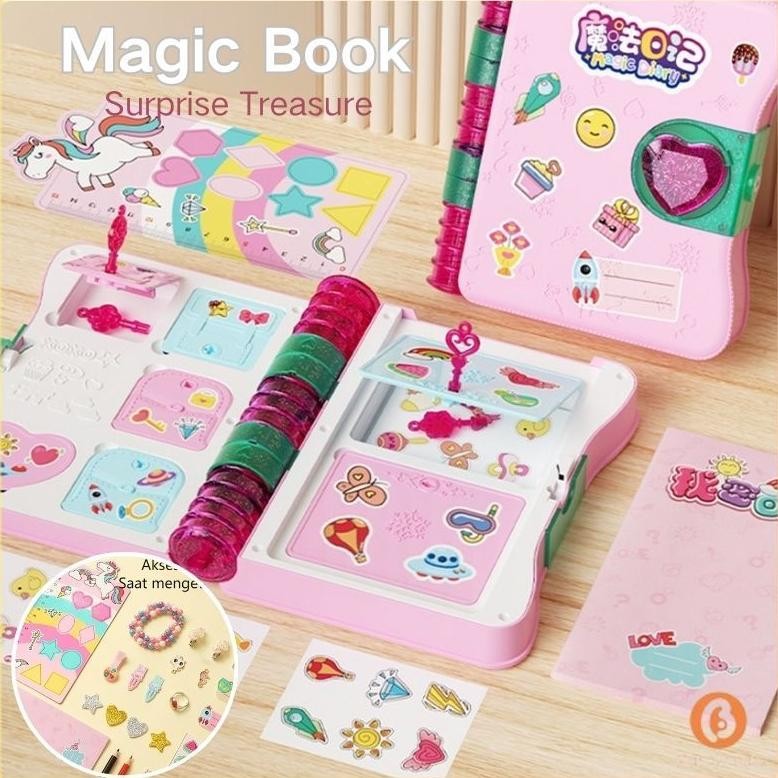 

Ready Penjual LokalMagic Notebook Toys Kejutan Membuka Kotak Harta Karun Mainan Surprise Treasure Magic Book Untuk Girls' Hadiah Ulang Tahun Murah