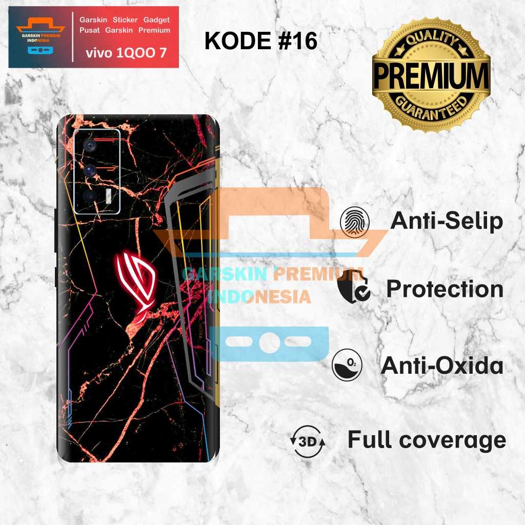 (Double) Vivo IQOO 7 Garskin Premium Kece Custom Gratis Bisa COD
