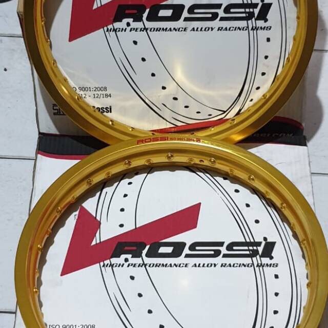 PAKET VELG ROSSI/PELAK ROSSI/VELG JARI JARI ROSSI 17X215+17X185 WM&XD