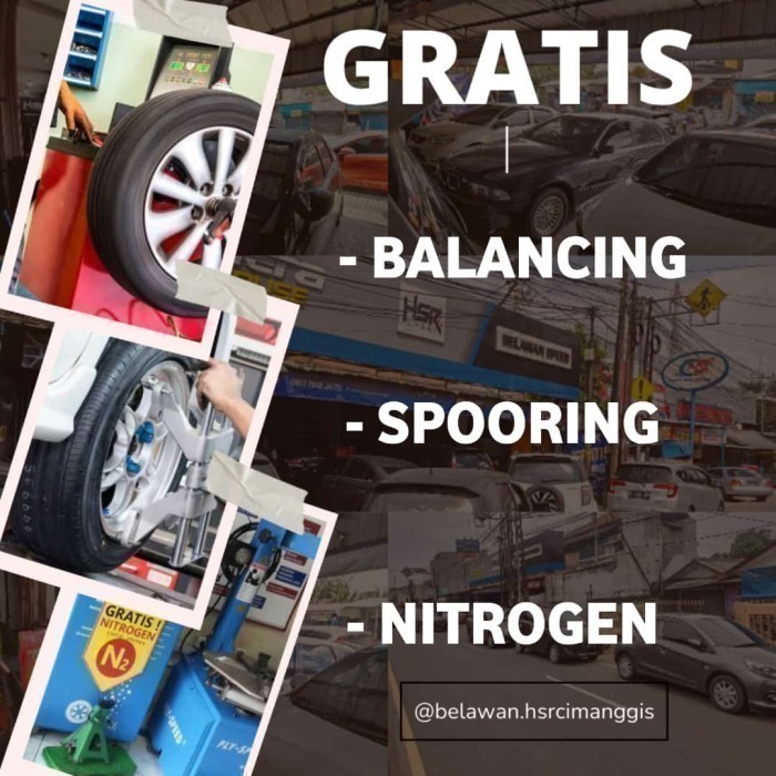 PAKET VELG PLUS BAN RING 16 HSR RAI S1 MOBILIO AVANZA VELOZ XENIA BRIO