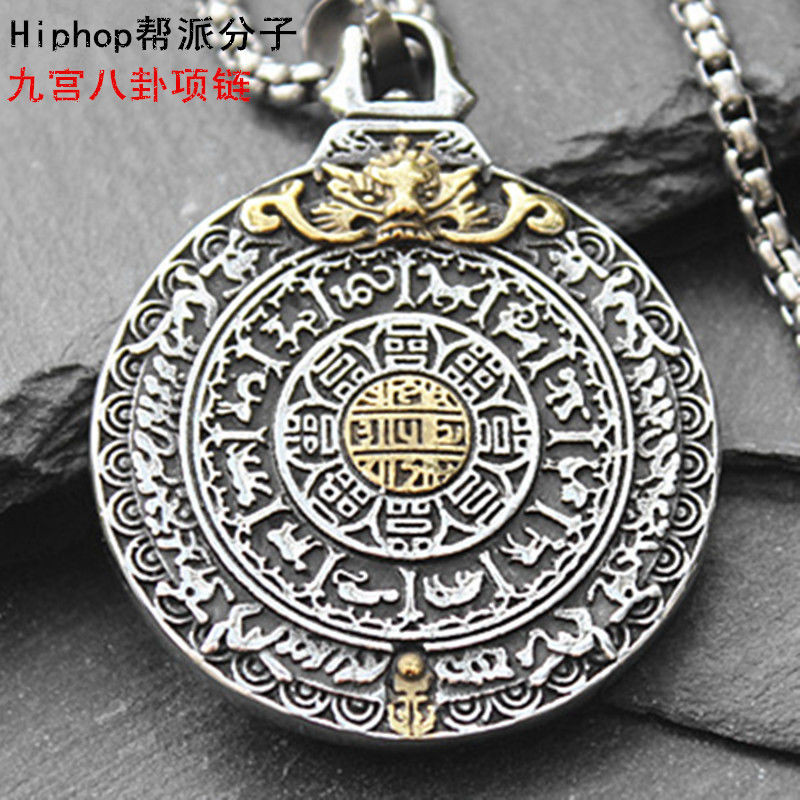 Jimat Pelindung Gaya Etnik, Kalung Bagan Baja Titanium