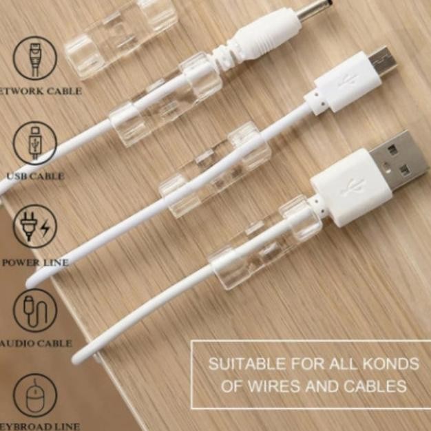 

Klip Tempel Manajemen Kabel Wire 20Pcs