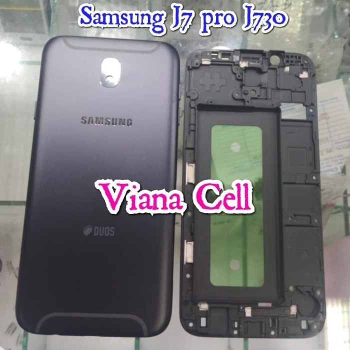 BACK DOOR BACKDOOR PLUS FRAME LCD CASING FULLSET SAMSUNG J7 PRO J730F