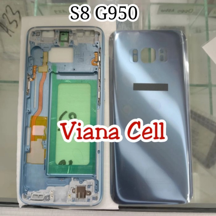 FRAME LCD BACKDOOR SAMSUNG S8 G950 G950F CASSING HOUSING FULLSET ORI
