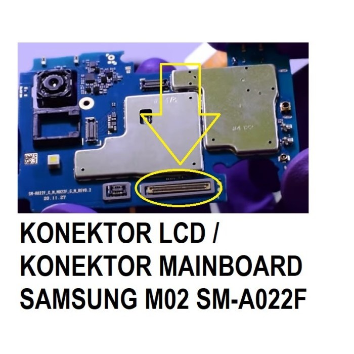 KONEKTOR MAINBOARD SAMSUNG M02 SM A022F DI MESIN 78 PIN FPC MAINBOARD