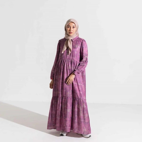 Dress Wanita Muslim Dauky Gamis L Dress Bohe Series