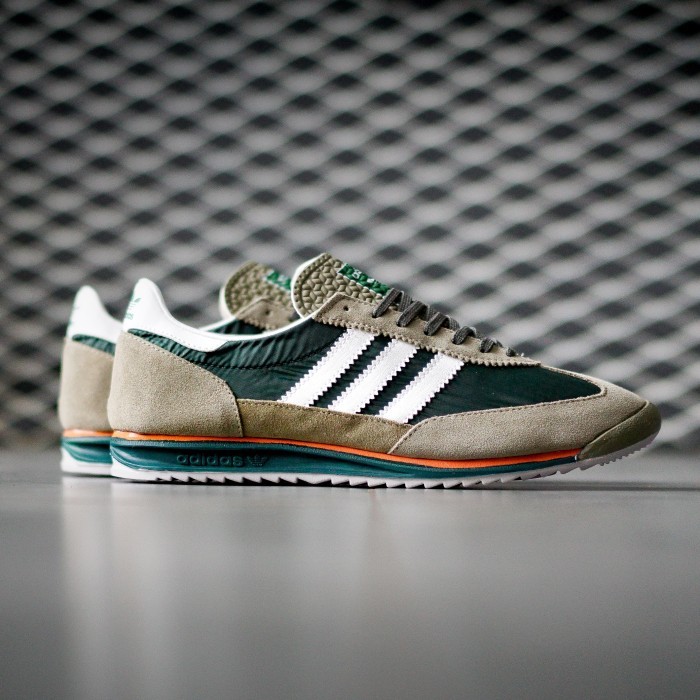 Adidas Sl72 Olive Green White - Sepatu Pria Casual Terbaik