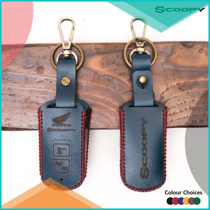 Sarung Remot Scoopy 2021 cover case smartkey keyless gantungan kunci