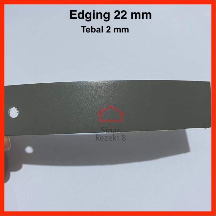 Laci - Edging Abu Tebal - 22 Mm / Pvc Pinggiran Meja Kayu Woodgrain Hpl Taco