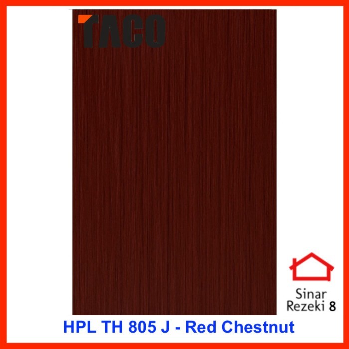 Laci - Hpl Taco Th 805 J / Red Chestnut / Woodgrain Urat Serat Kayu Coklat