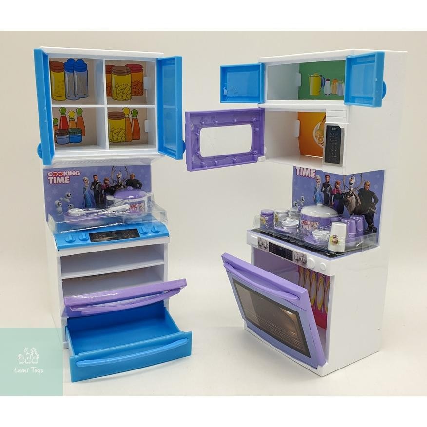 SPECIAL Mainan Anak Perempuan Masak Masakkan Alat Dapur Happy Kitchen Set Frozen Elsa Anna BP6649 He