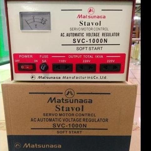 STAVOLT STABILIZER 1000 WATT MATSUNAGA STABILIZER KOMPUTER ORIGINAL DAN TERPERCAYA