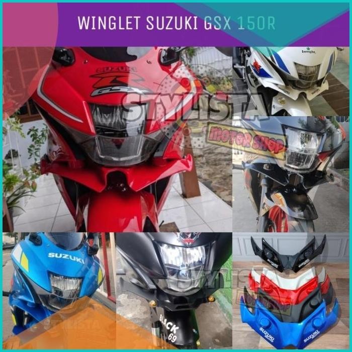 Winglet Suzuki GSX R150 150 R Aksesoris Variasi Motor A69 140BZ4 perk