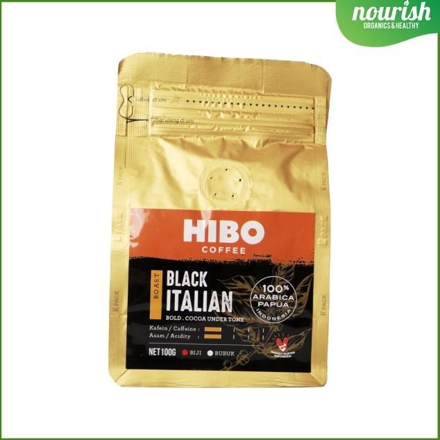 

Hibo, Organic Coffee Bean (Biji Kopi Organik) Bla Italian 100Gr