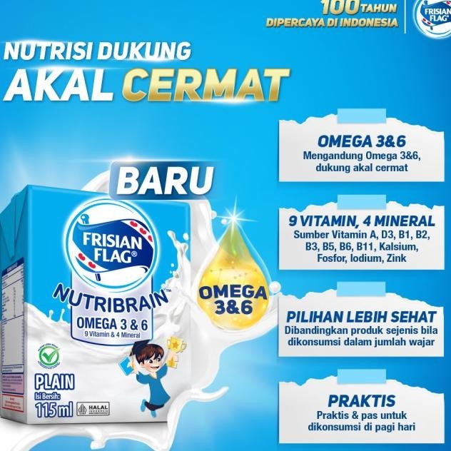 

Frisian Flag Omega Susu Uht Plain 115Ml [36 Pcs]