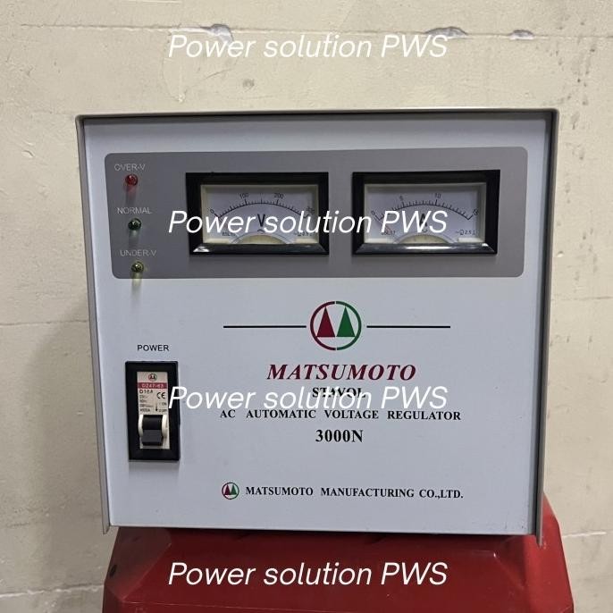 Stabilizer Matsumoto Stavol 3000N 3000 N 3000VA 1 Phase seken Mulus bergaransi