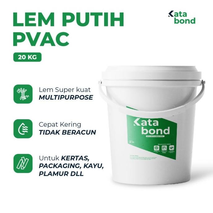 

Lem Putih, Lem Kayu Katabond 8850 PVAC Pail 20 KG