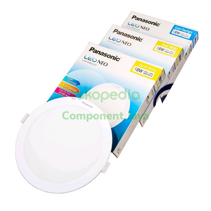 Lampu Downlight LED Panel PANASONIC Neo Slim 18W 18 Watt NNP74578031