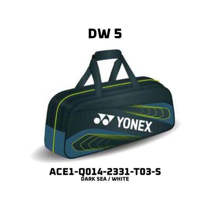 TAS BADMINTON BAG YONEX ACE 1 - ACE1-Q014-2331-T03-S DARK SEA WHITE - MODEL KOTAK 2710T