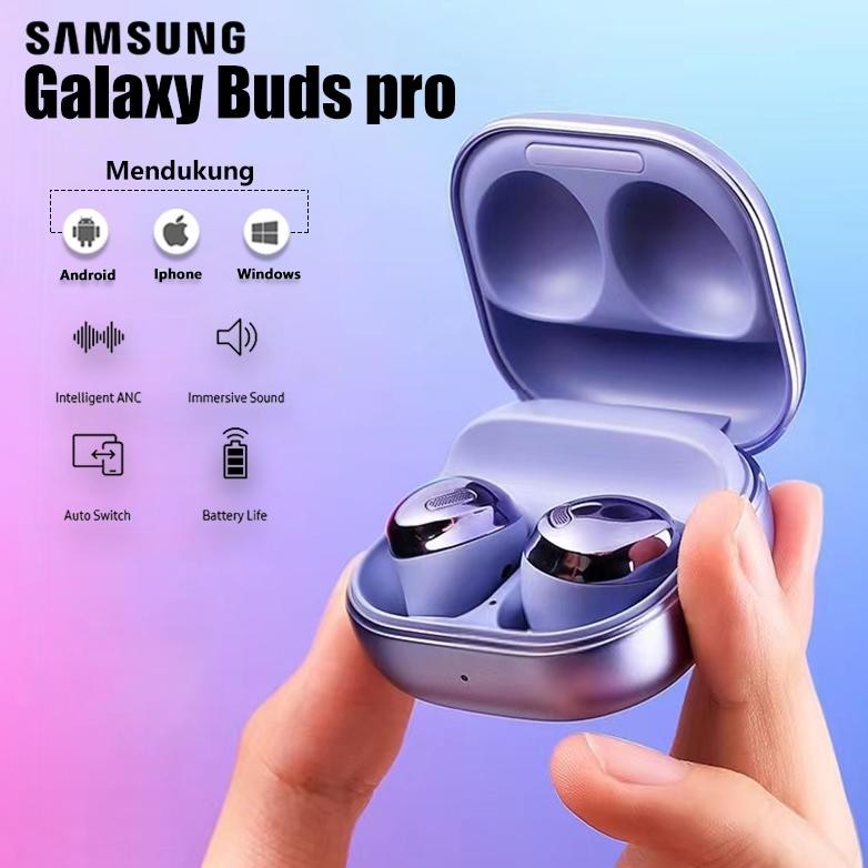 Headset Wireless Samsung Galaxy Buds Pro - Phantom Silver Phantom Violet Black Bluetooth 100% Samsun