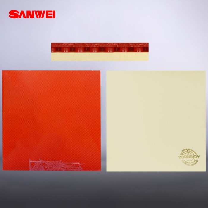 Karet Bat Tenis Meja Pingpong Sanwei T88 Yj Karet Semi Lengket Tacky