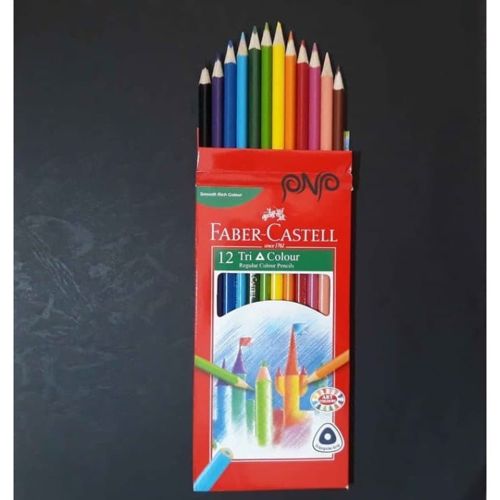 

Beli - Faber Castell Colour Pencils Tri Grip Pensil Warna Triangular Isi 12