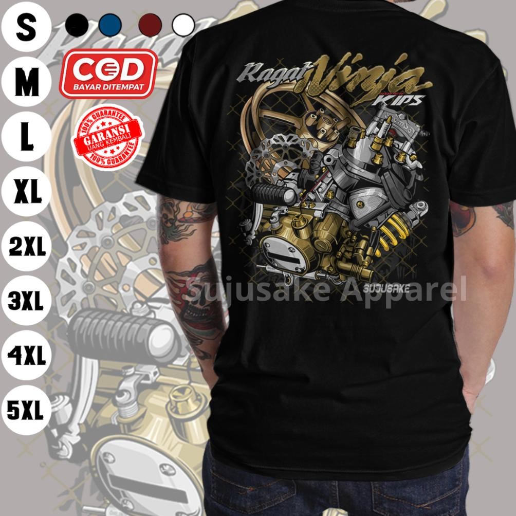 Baju Kaos Atasan Pria Ragat Ninja Rr 2 Tak Ss Super Kips Old Distro Original Sujusake Apparel Murah 