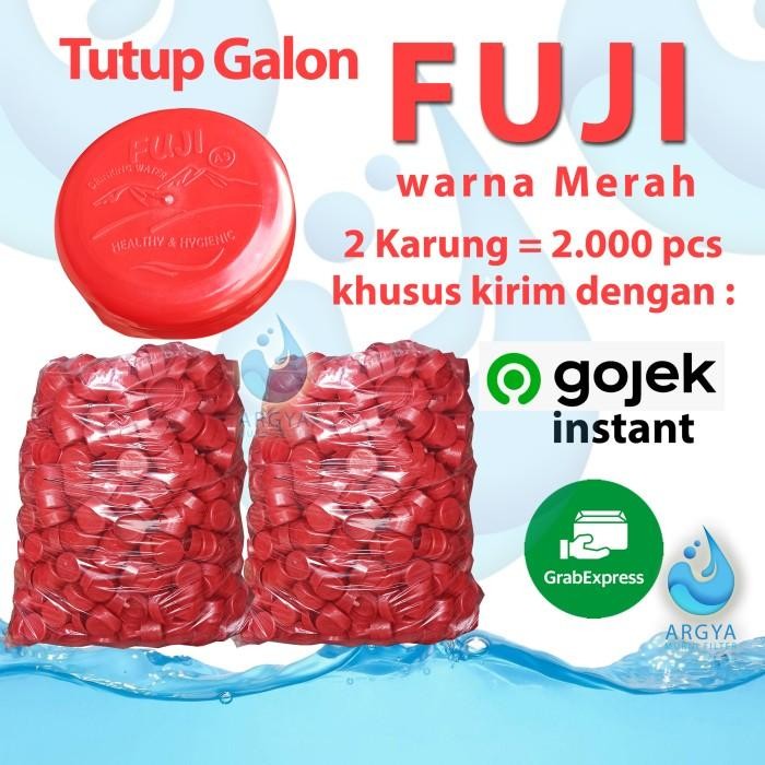 Tutup Galon Fuji Merah 2000Pcs Khusus Gojek Instant Dan Grab Express