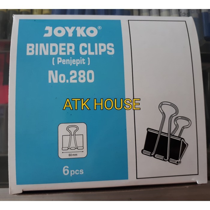 

Beli - Binder Clips 280/Klip Kertas/Penjepit Kertas/Klip Hitam/Jepitan Kertas