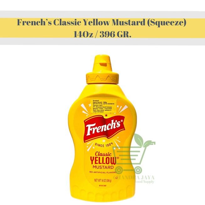 

FrenchS Classic Yellow Mustard (Squeeze) 14Oz / 396 Gr.